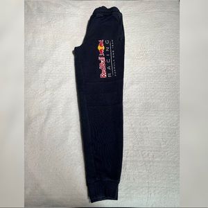 Men's Puma Navy Blue Red Bull Racing Logo Sweat Pants Joggers Size Small